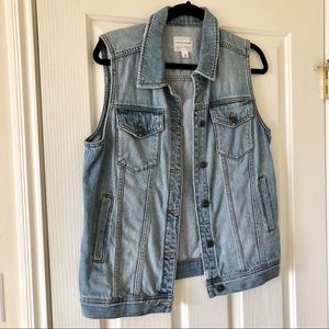 Boyfriend Fit Denim Vest